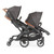 Contours Curve V2 Double Tandem Stroller, Black Herringbone, Unisex