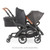 Contours Curve V2 Double Tandem Stroller, Black Herringbone, Unisex