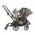 Contours Curve V2 Double Tandem Stroller, Black Herringbone, Unisex