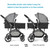 Costway 2 In1 Foldable Baby Stroller Kids Travel Newborn Infant Buggy Pushchair Gray