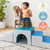 Ecr4kids Softzone Single Tunnel Climber, Toddler Foam Climber For Safe Active Play - Contemporary