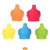 3pcs Silicone Sippy Cup Lid For Babies Toddlers Anti-scalding Spill Proof Bottle Cup Lid - Yellow