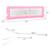 Gymax 69'' Breathable Baby Children Toddlers Bed Rail Guard Safety Swing Down Pink