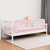 Gymax 69'' Breathable Baby Children Toddlers Bed Rail Guard Safety Swing Down Pink
