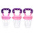 Baby Pacifier Food And Fruit Feeder, Silicone Teether, Pink, Small, Medium And Large, 3-12+ Months Old Infants And Toddlers - 3 Pack