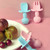 Sanume Baby Silicone Soft Spoon Short Fork Spoon Cutlery Set With Storage Box