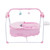 Anqidi Infant Cradle, Electric 5-speed Auto-swing Baby Crib Infant Bluetooth Music Rocking Basket W/remote (pink)