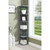 Convenience Concepts 203280gy Omega 5 Tier Corner Bookcase - Gray