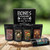 Bones Coffee New World Tour Sample Pack 4oz Medium Roast Coffee Pack Of 5