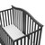 Graco Solano 5-in-1 Convertible Baby Crib With Drawer Gray
