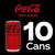 Coke Zero Sugar Soda Soft Drink, 7.5 Fluid Ounce, 10 Pack