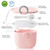 Lollanda Baby Formula Dispenser Travel 500ml Pink Snack Containers With Carry Handle And Scoop Travel Outdoor Activities For Infant Toddler Children Travel