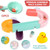 Amerteer Kids Bath Toys Assemble Set Fun Diy Slide Indoor Waterfall Track Stick To Wall Tubes Tub Toys Water Ball Shower Floating Bathtub Toy Children Birthday Christmas Gifts For Boys Girls