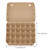 Nicexmas 6pcs Kraft Pulp Egg Trays Egg Cartons For Chicken Eggs Blank Egg Cartons