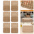 Nicexmas 6pcs Kraft Pulp Egg Trays Egg Cartons For Chicken Eggs Blank Egg Cartons