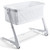 Babyjoy Baby Side Bassinet Bedside Sleeper Washable Mattress Height Adjustable White