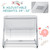 Babyjoy Baby Side Bassinet Bedside Sleeper Washable Mattress Height Adjustable White