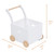 Joyjoo Crown Children 2-in-1 Baby Learning Walker -toddler Baby Push Walker-wooden Strollers - Toys With Wheels For Girls Boys 1-3 Years Old, Wagon Toy Walkers Sturdy Construction (square)
