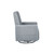 Relax-a-lounger Lynx Swivel Recliner With Ottoman And Usb, Light Gray Fabric