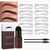 Yeacher Eyebrow Stamp Stencil Kit One Step Brow Stamp Shaping Kit Stamp On Eyebrows Waterproof Eyebrow Definer Tools Long Lasting Eyebrow Stamp With 10 Reusable Eyebrow Stencils