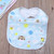 Estone Random Style Baby Bib Velvet Waterproof Baby Care Feeding Printing Bibs Towel Multi Color