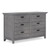 Evolur Waverly 6 Drawer Double Dresser Rustic Gray