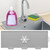 Toorise Kitchen Sink Splash Guard Silicone Faucet Water Catcher Mat Faucet Handle Drip Catcher Tray Sink Protectors For Kitchen Sink Keep Kitchen Bathroom Sinks Dry