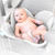 Blooming Bath Poppy Baby Bath Seat, 0 To 6 Months, Gray/yellow
