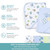Spasilk Bath Hooded Towels & Washcloths Set For Babies, 23-piece Gift Set, Blue Baby