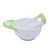 Dido Baby Grinding Bowl Manual Kids Feeding Bowl Vegetable Fruit Infant Food Masher Set, Green White