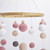 Baby Bed Mobile Felt Ball Wind Chime Nursery Baby Room Decoration Gray