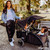 Keenz Class Foldable Baby Toddler Stroller Wagon With 1 Touch Brake & Canopy, Black