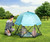 Regalo My Play Deluxe Portable Play Yard Indoor And Outdoor, Full Canopy, Washable, Aqua, 6-panel, Unisex