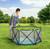 Regalo My Play Deluxe Portable Play Yard Indoor And Outdoor, Full Canopy, Washable, Aqua, 6-panel, Unisex