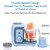 Baby Food Maker, 8 In 1 Elechomes Baby Food Processor Blender Grinder Steamer, For Healthy Homemade Baby Food Mills Machine, Self Cleans And Timer Control, Auto Shut-off