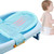 Newborn Baby Bath Seat Support Net Bathtub Sling Shower Mesh Bathing Cradle Rings For Tub (bathtub Not Included),blue