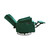 Second Story Home Alice Upholstered Wingback Swivel Tufted Recliner- Emerald