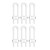 Atopoler 6pcs Sliding Cabinet Child Safety Locks - Baby Proofing Cabinet Lock Cupboard Latches For Kids On Closet Door Knobs Handles Pulls No Drill