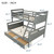 Twin Over Full Bunk Bed With Ladder, Two Storage Drawers, Safety Guardrail, For Bedroom, Dorm, For Kids, Adults, Gray (new)