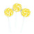 Yellow Swirl Pop - Edibles - 24 Pieces