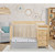 Dream On Me, Jayden, 4-in-1 Mini Portable Convertible Crib With Changer, Natural