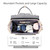 P&e Baby Diaper Bag Backpack With Changing Station And Easily Foldable Crib, Insulated Pocket, Usb Charging Port, Shade Cover (grey)