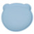 Baby Suction Plate, Baby Silicone Utensil Soft Touch  For Dinner Grey Blue