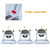 Adjustable Height Removable Folding Portable Baby Walker-gray