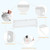 Babyjoy 59'' Breathable Safety Bed Rail Guard Toddlers Kids Baby Swing Down Bedrail White