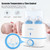 Eccomum Baby Bottle Warmer & Bottle Sterilizer, 6-in-1 Double Bottle Warmer For Breast Milk, Baby Food Heater With Lcd Display Accurate Temperature Control, Constant Mode
