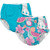 I Play (2 Pack) Girls Reusable Absorbent Baby Swim Diapers - Swimming Suit Bottom | No Other Diaper Necessary Aqua Tropical Fruit Floral And Aqua 4t