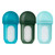 Boon Nursh Reusable Silicone Pouch Baby Bottle, Air-free Feeding, Blue Multi Pack 8 Oz 3 Pk