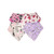 Organic Cotton Bandana Drool Bibs, Set Of 4, Girl