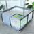 Ealing Baby Playpen Extra Large Activity Center Indoor & Outdoor Large Playpen With Anti-slip Base Sturdy Safety Fence With Super Soft Breathable Mesh (small) -49.3in*49.3in*25.6in